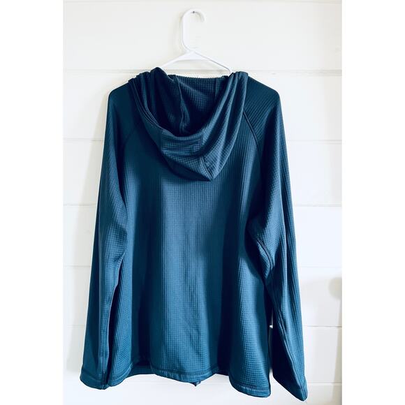 Men's Athletic Annex Waffle Hooded Jacket, Blue, Size 2XL - Picture 3 of 3